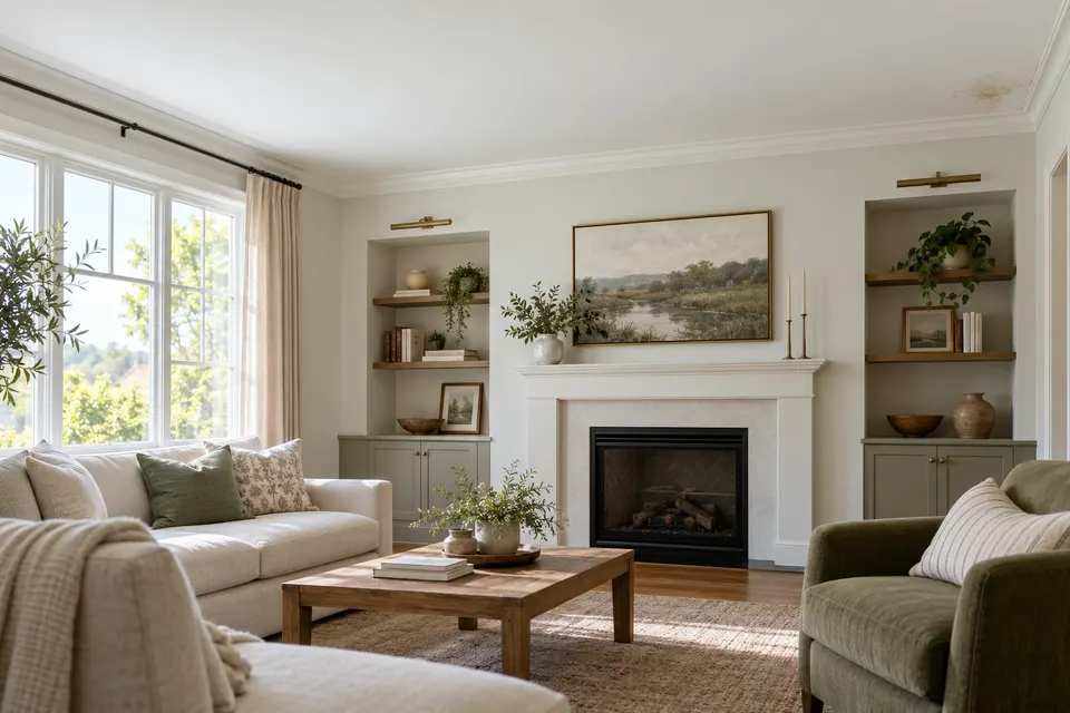 Generated illustration of a ceiling mark inside a Scottsdale home.